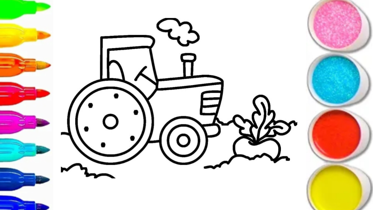 КАК НАРИСОВАТЬ ТРАКТОРА смотреть онлайн