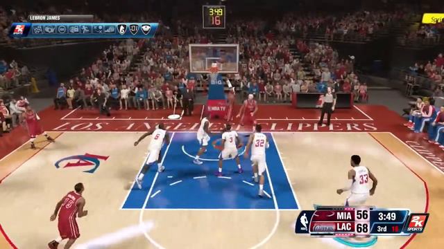 NBA 2K14 - BLAKE GRIFFIN 102 POINTS!!!! - UNSTOPPABLE!!!! - DUNKING ALL OVER LEBRON!! смотреть онлайн