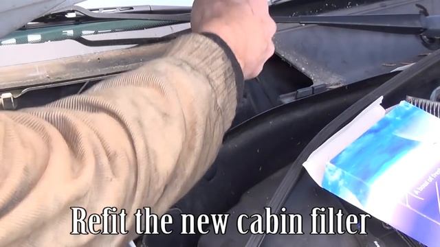 Cabin/pollen filter change step by step смотреть онлайн