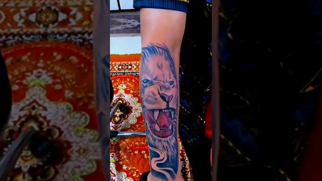 #shorts || Unique Lion Arm Tattoo || #tattooartist #lion ? || Lion King ?? смотреть онлайн