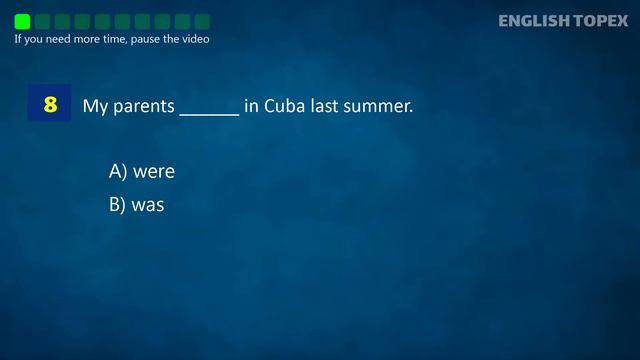 simple past tense of to be (was/were) | 14 Grammar Questions and Answers смотреть онлайн