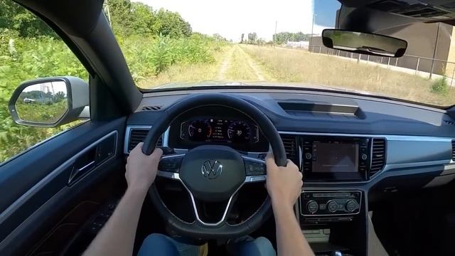 2021 Volkswagen Atlas Cross Sport SEL Premium V-6 4Motion - POV Test Drive (Binaural Audio) смотреть онлайн