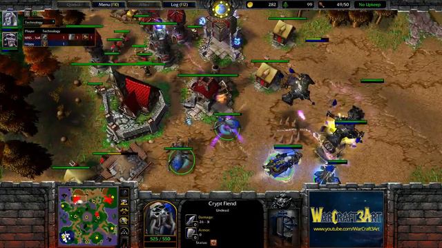 Happy Нежить vs Sok Человек WarCraft 3 Frozen Throne смотреть онлайн