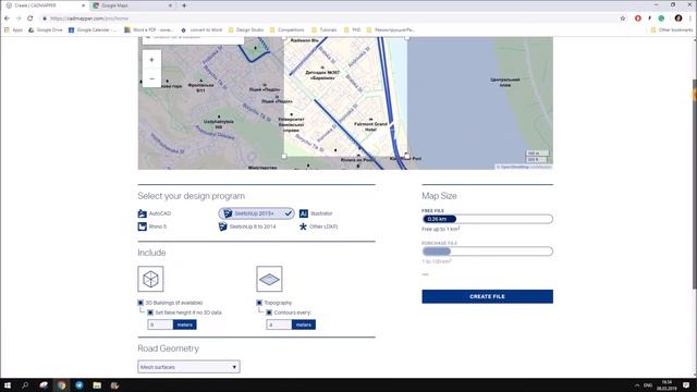 ONLY 5 min to create a 3D Map and export to SketchUp! CAD MAPPER смотреть онлайн
