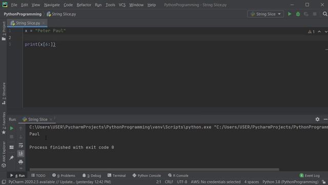 Python 13: String Slice смотреть онлайн