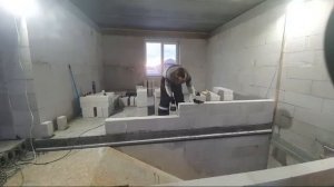 Межкомнатные перегородки из газоблока на клей-пену