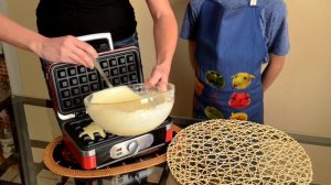 Вафли на кефире в вафельнице GF-040 Waffle-Grill-Toast