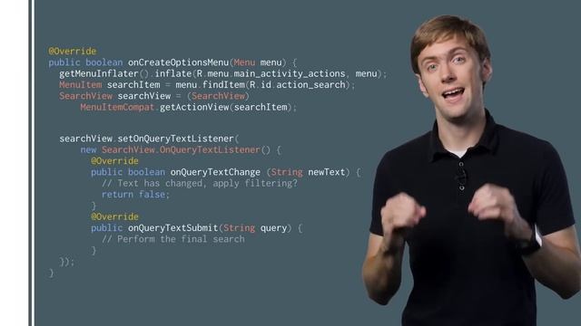 Providing Search with SearchView (Android Development Patterns Ep 7) смотреть онлайн