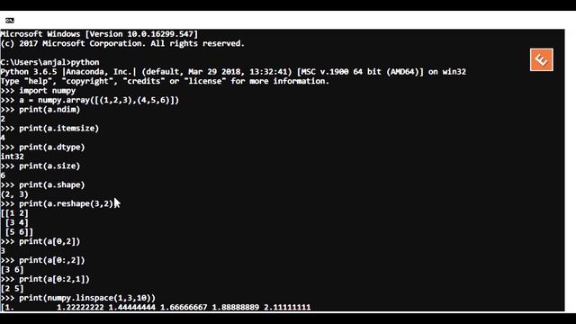 Python Numpy смотреть онлайн