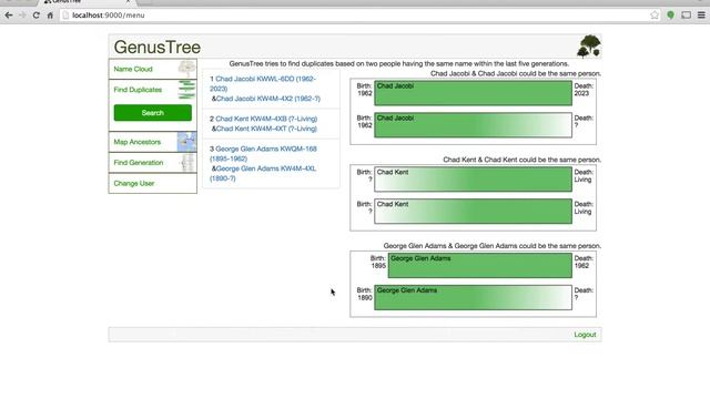 GenusTree.org Demo - Visualize Your Family Tree смотреть онлайн
