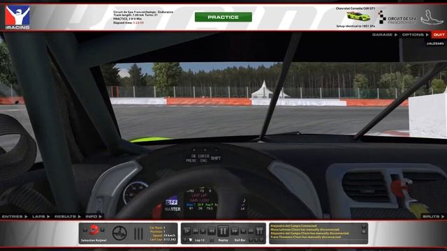 iRacing Corvette C6R GT1 Spa Francorchamps Tv + Onboard смотреть онлайн