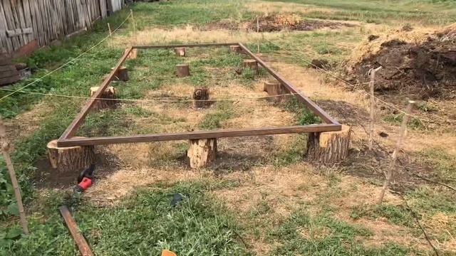 3 День. Строю Бытовку Фрактал Мини Дом - Делаю металлокаркас пола