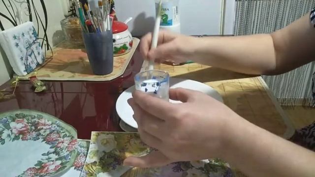 Как из распечатанного рисунка сделать салфетку. Декупаж. Часть-1. #декупаж,#мастеркласс#decoupage. смотреть онлайн