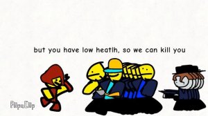 Roblox, the battle bricks, crossroads stages tumore in a nutshell.