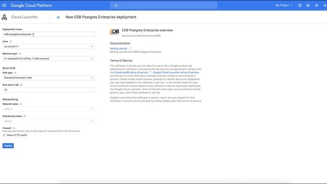 Get Started Using EDB Postgres Enterprise with Google Cloud Launcher смотреть онлайн