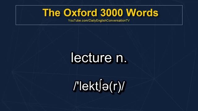 The Oxford 3000 Words - English Words List - Learn English Words