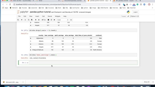 11 how do I use axis parameter in pandas смотреть онлайн