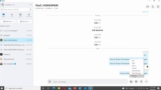 How to Delete Messages on Skype смотреть онлайн