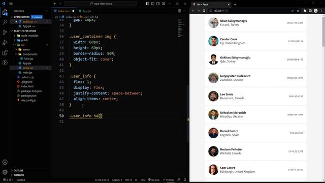 React Live Filtering List: Build a Searchable Item List with React and Vite смотреть онлайн