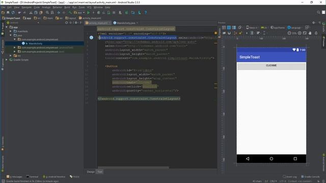 Android Toast Tutorial 26 - Simple Toast смотреть онлайн