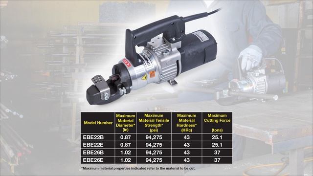 Cutting Technology With The Enerpac EBE-Series Electric Bar Cutters