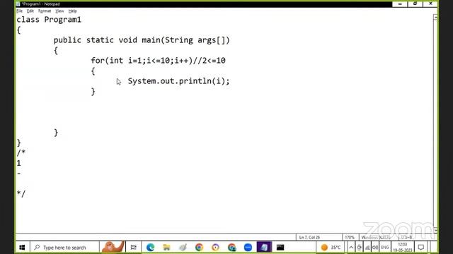Day 2: Coding and Looping in JAVA смотреть онлайн