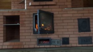 Печь Кузнецова. Горение в топке после расширения окон подачи вторичного воздуха