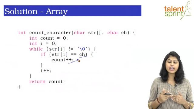 Count of Occurrences of a Character in a String Hindi смотреть онлайн