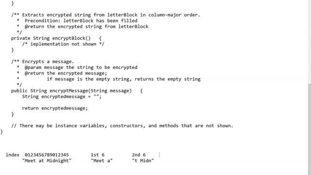 JAVA - Lesson #149 - APCSA - 2011 Free Response Question #4 - Route Cipher смотреть онлайн