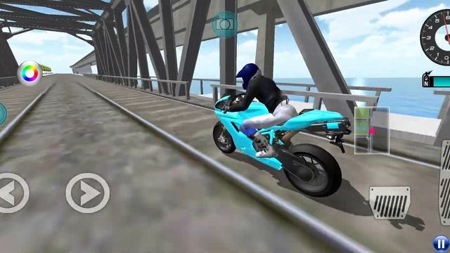 Super BIKE VS Bullet Train - 3d driving class game video - bike vs train game - bike race - game смотреть онлайн