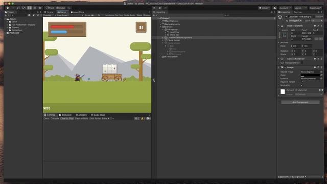 How to scale Unity UI objects for every screen - Unity UI tutorial смотреть онлайн