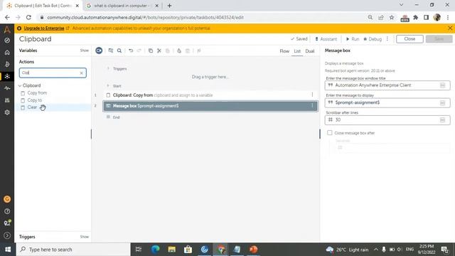 Automation Anywhere Tutorial | a360Tutorial For Beginners| How to use Clipboard Package in a360 смотреть онлайн