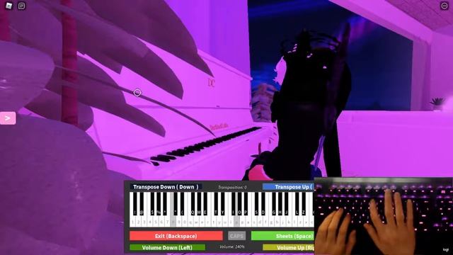 Beethoven Virus - (Roblox Piano W/ HandCam) смотреть онлайн