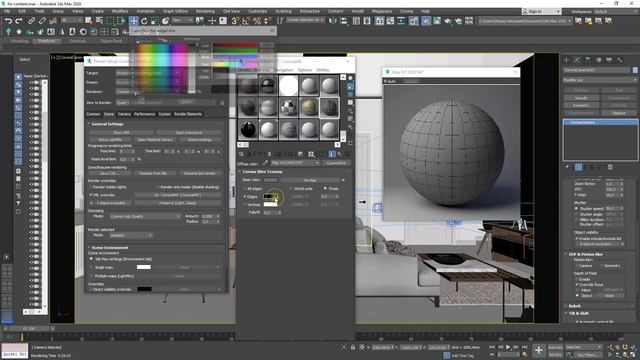 Делаем стилизованный рендер с помощью coronawire | Уроки 3ds Max смотреть онлайн