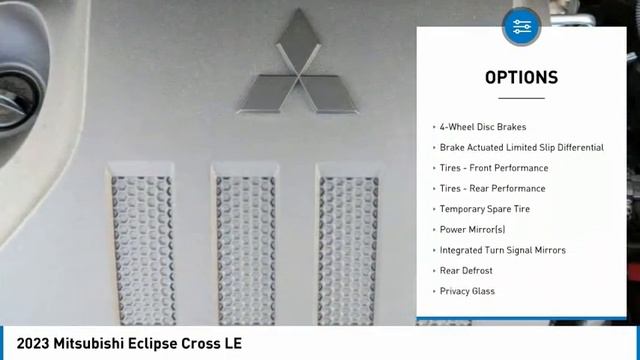 2023 Mitsubishi Eclipse Cross N13605 смотреть онлайн