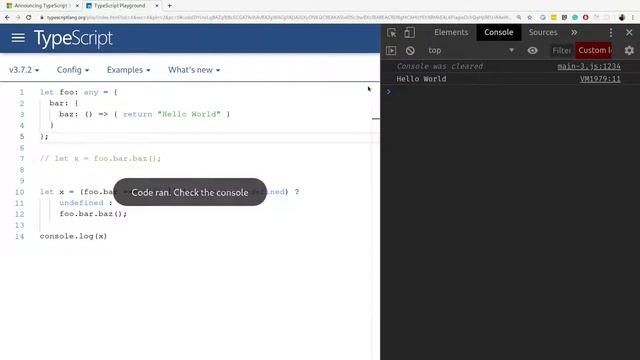 What's new in Typescript 3.7 - #1 Optional Chaining смотреть онлайн
