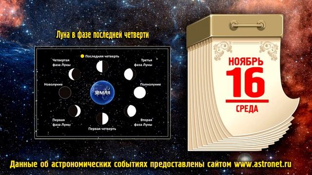 Астрономический Видеокалендарь на Ноябрь 2022 года смотреть онлайн