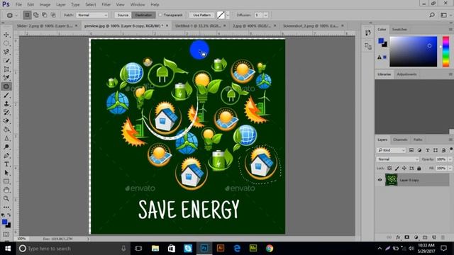 Adobe Photoshop CC 2017 tutorial part 21 смотреть онлайн