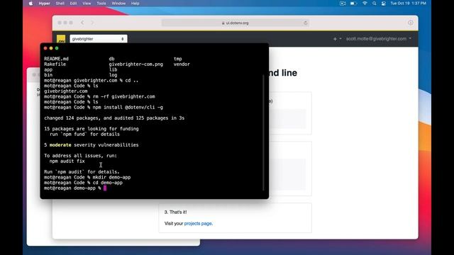 Dotenv | How to create a new project смотреть онлайн