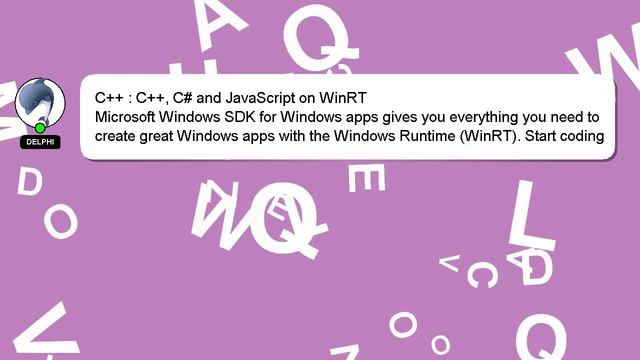 C++ : C++, C# and JavaScript on WinRT смотреть онлайн