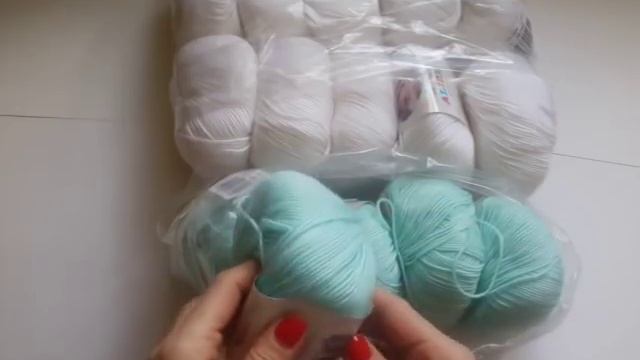 Детский плед. Пряжа для другого пледа. смотреть онлайн