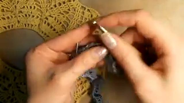 4 Как связать ажурный воротник, 4 ряд смотреть онлайн