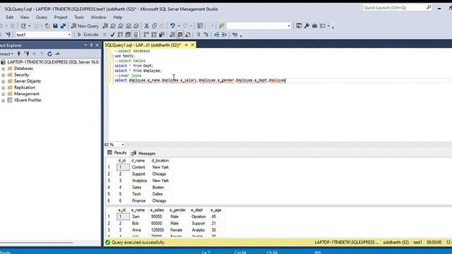 SQL Query For inner Joins in Microsoft SQL Server смотреть онлайн