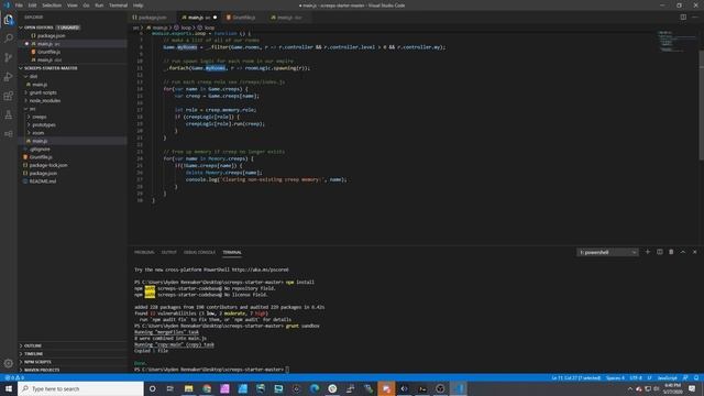 Screeps Starter Codebase Template смотреть онлайн