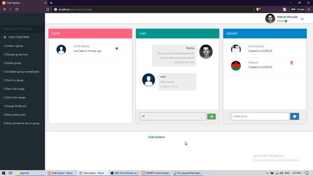 Messenger Chat System in PHP and MySQL with Source code | Source Code & Projects смотреть онлайн