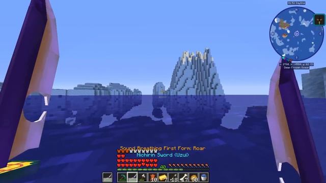GATHER ALL THE BREATHING STYLES! Minecraft Demon Slayer Mod смотреть онлайн