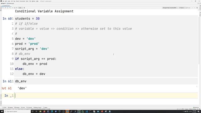 Python Bytes: Conditional Variable Assignment смотреть онлайн