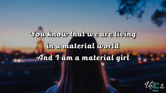 Madonna - Material Girl (Lyrics) смотреть онлайн