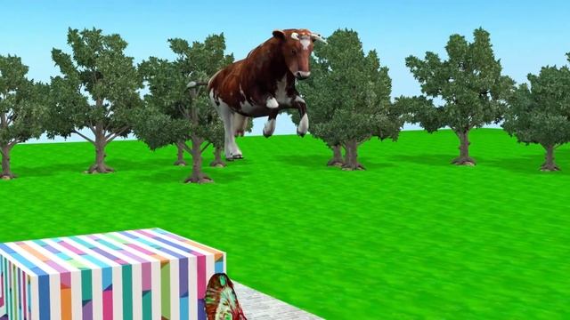 Woolly Mammoth Elephant Tiger Cow Dinosaur Lion Gorilla Pothole Jump Game Wild Animals Gameplay смотреть онлайн