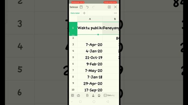 Cara Merubah Ukuran Tinggi Baris excel Menggunakan Aplikasi WPS Office di Hp | #SimpleNewsVideo смотреть онлайн
